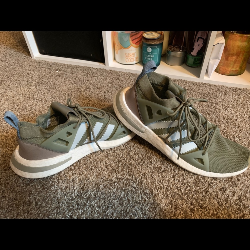Adidas Army Green Shoes